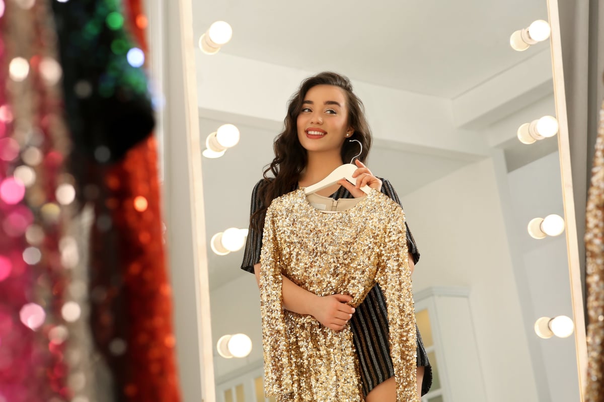 Champagne Plunge Dress