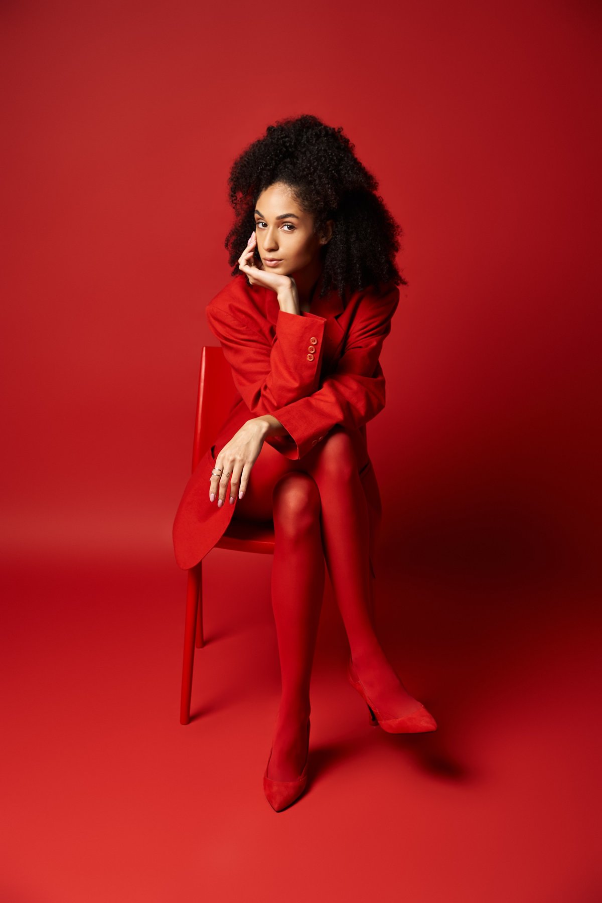 Crimson Tailored Set