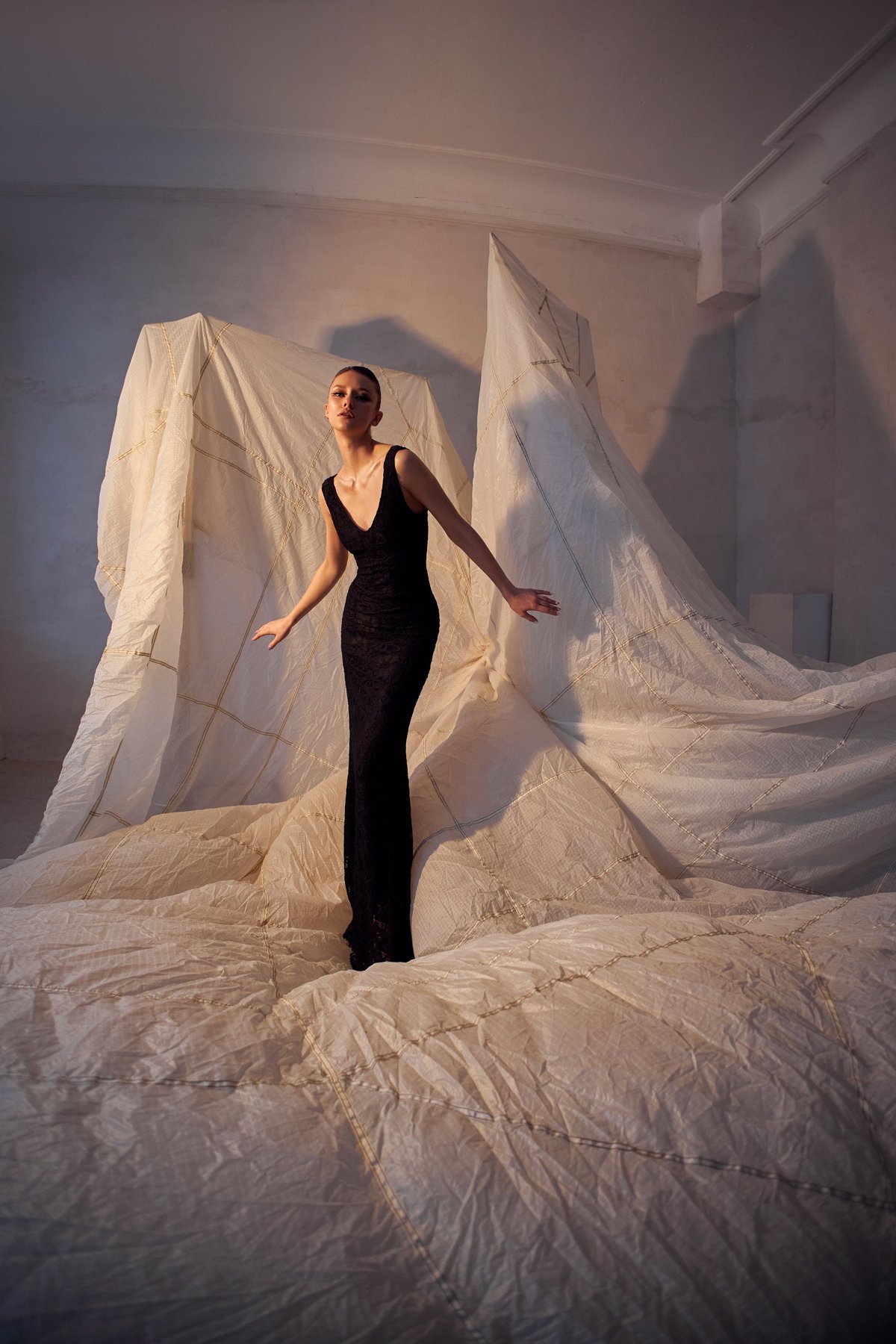 Onyx Sculpted Dress