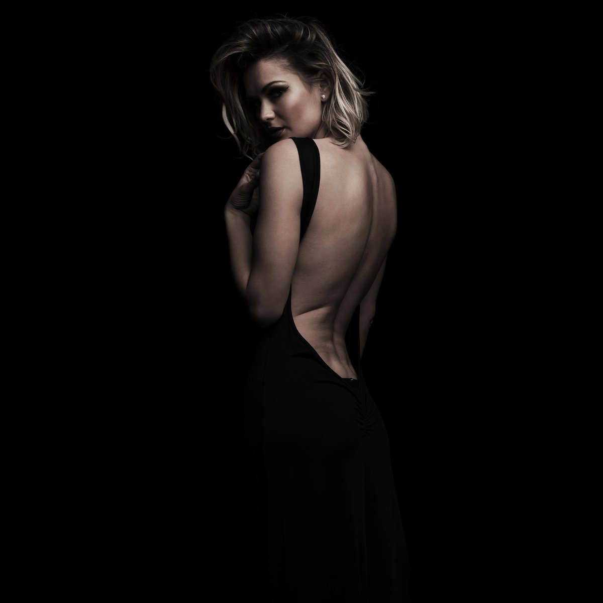 Cut-Out Black Dress